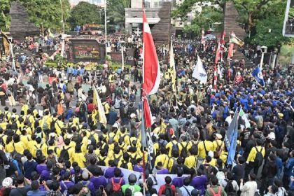 DEMO KEMATIAN AFFAN DI POLDA METRO