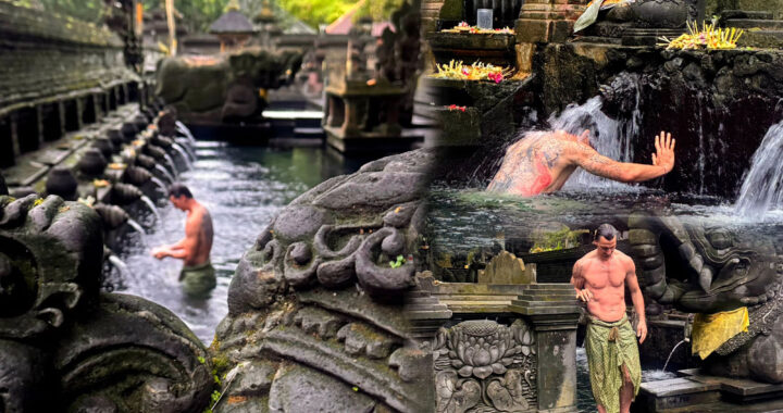 Ibrahimovic Ritual Di Pura Tirta Empul Bali, Warganet Antusias