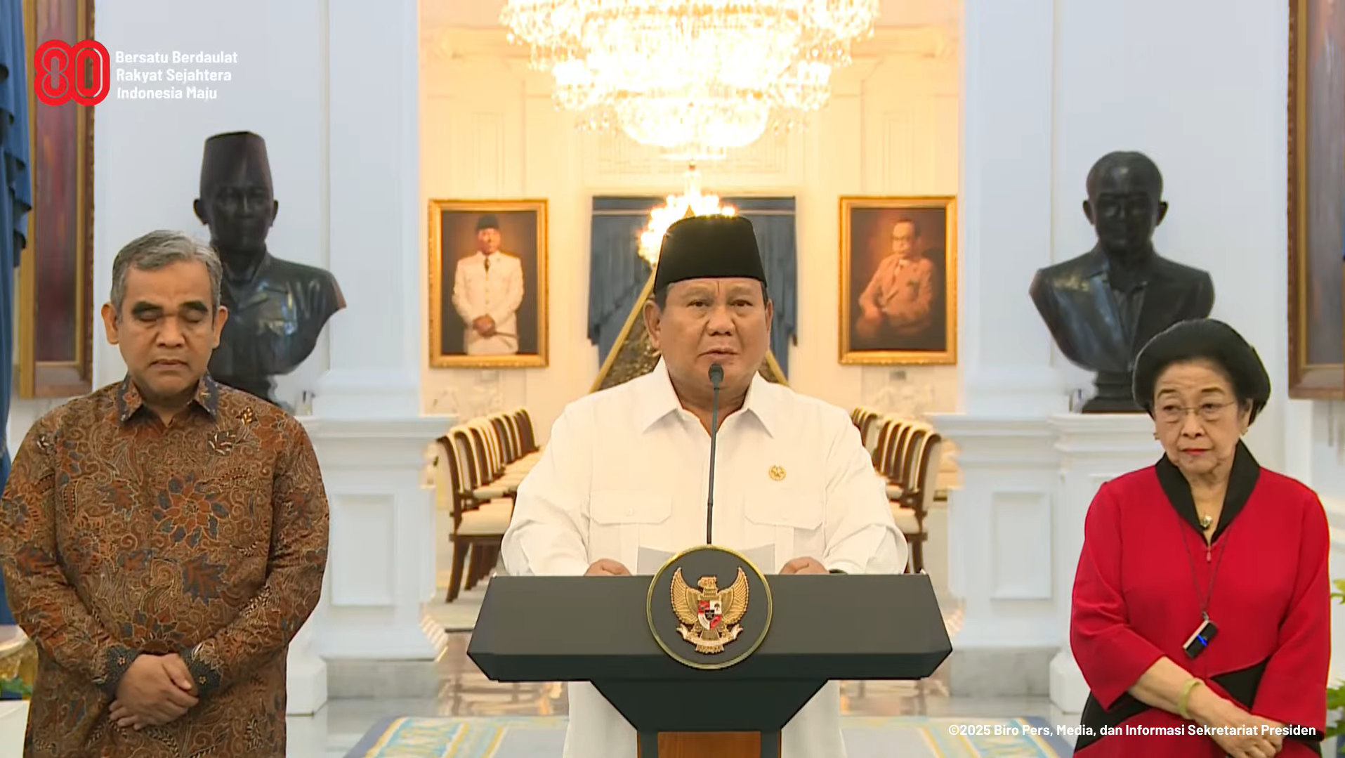 Konferensi Pers Prabowo